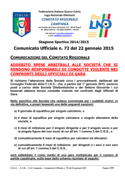 cu 72 2014-2015 - Comitato Regionale Campania