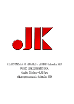 Listino PDF - JK sports