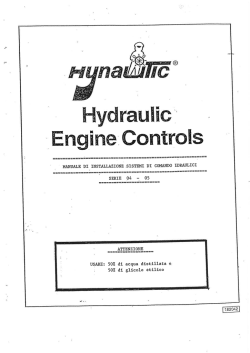 Manuale di installazione comandi Hynautic