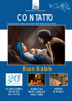 Periodico Contatto N.04 in pdf - Comunita´ Cattolica Italiana Monaco