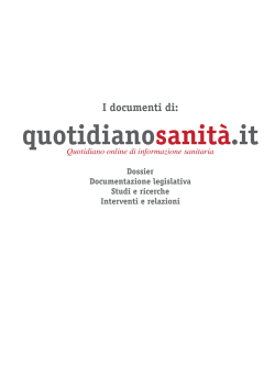 Relazione - QuotidianoSanità.it