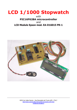 LCD StopWatch with MIcrocontroller PIC16F628A