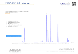 MEGA-DEX G-01 chiral column performances