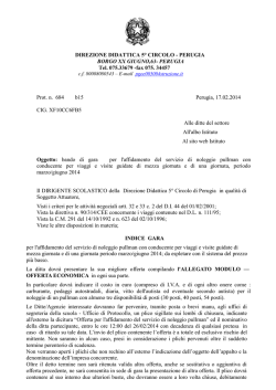 bando NOLEGGIO PULLMAN - Direzione Didattica V Circolo Perugia