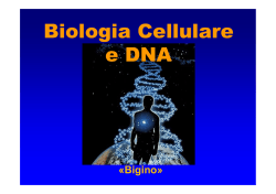 Biologia Cellulare e DNA