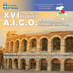 Congresso nazionale AICO 2014 - Associazione Italiana Infermieri