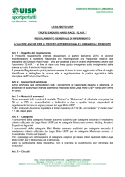 www.motouisplombardia.it - regolamenti UISP Lombardia Lega
