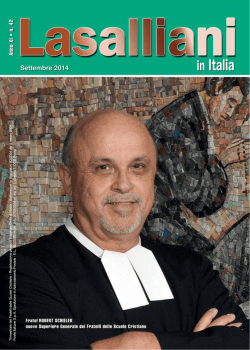 Anno XI n. 42 - Settembre 2014 - Provincia Italia dei Fratelli delle