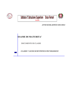 Documento di classe 15 maggio 2014 5Liceo