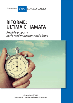 "Riforme: ultima chiamata" in versione PDF