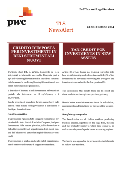 Download TLS Tax NewsAlert (25 settembre 2014)