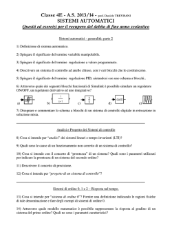 Classe 4E - A.S. 2013/14 - prof. Daniele TREVISANI SISTEMI