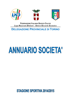 Annuario Società 2014/2015