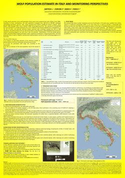 3 – wolf population estimate in italy