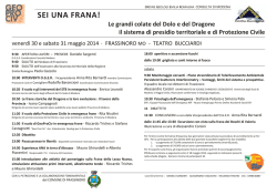 Consulta Giornate - Ordine dei Geologi Regione Emilia