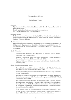 CV in Italian (pdf) - W3.UniRoma1.it