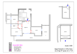 Scala 1:100 Appartamento in Villa Anna via Crispi 5° piano int. n° 14