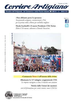 Marzo 2014 - Corriereartigiano.it