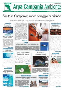 Magazine Arpa Campania Ambiente n. 9 del 15 maggio 2014