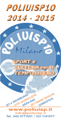 Programma Poliuisp10 Stagione 2014-2015