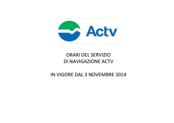 Venice Ferry Timetable by Actv
