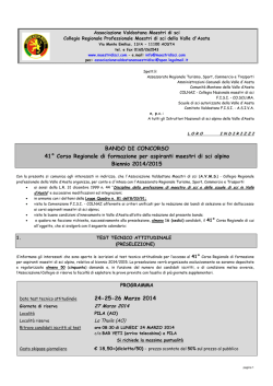 BANDO SCI ALPINO 2014-2015 PDF