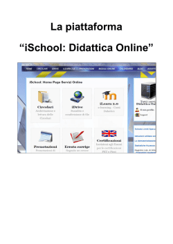 Istruzioni utilizzo servizi - Didattica Online Liceo Tosi