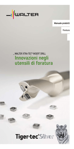 Manuale prodotti - Walter Xtra·tec® Insert Drill