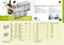 TRK 802 – Tavoli refrigerati ventilati EN400x600 per la