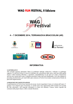 WFF14 Bando concorso CINEMATOGRAFICO