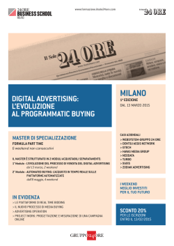 digital advertising - Il Sole 24 Ore Business School