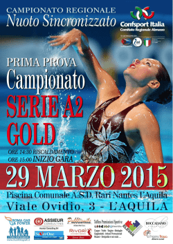 Sincro Abruzzo Regolamento Gara 29.03.2015