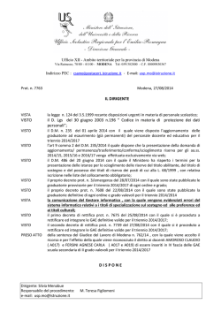 Decreto_ Inserimento IV fasciaGAE_triennio 2014-2017