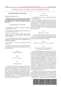DECRETO 10 marzo 2014 , n. 55 - Ordine degli Avvocati di Catania