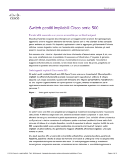 Stackable Managed Switch Cisco serie 500