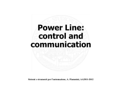 Power Line: control and communication