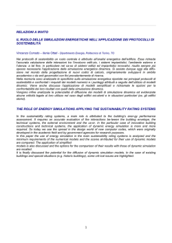 Bologna 2014 - I protocolli di sostenibilità ambientale