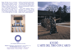 Scarica la brochure - Accademia Romana Kyudo