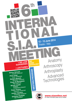 12 - 13 June 2014 Trieste - Italy