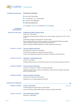 Curriculum pdf - Francesco Amirante