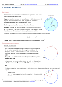 Il cerchio e la circonferenza - Home page di Giampiero Meneghin