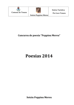 Poesias 2014 - Piera - Collettivo Peppino Mereu
