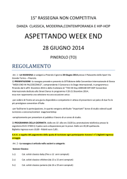 ASPETTANDO WEEK END - Weekend in palcoscenico