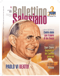 Ottobre 2014 - Bollettino Salesiano