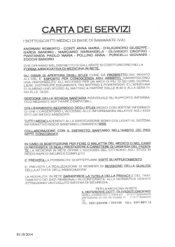 Carta medici associati in rete Samarate