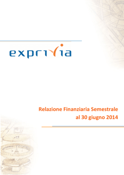 Relazione Finanziaria Semestrale al 30 giugno 2014