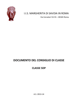 Documento 5D 2013-2014 - Margherita di Savoia