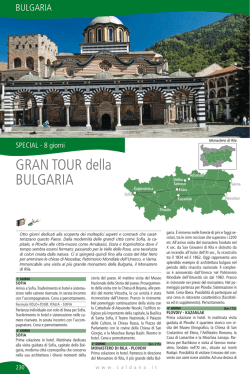 GRAN TOUR della BULGARIA