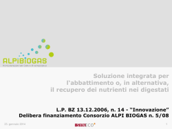 ALPI BIOGAS - BTS Biogas