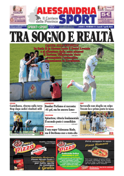 N° 13 – Alessandria Sport del 07/04/2014